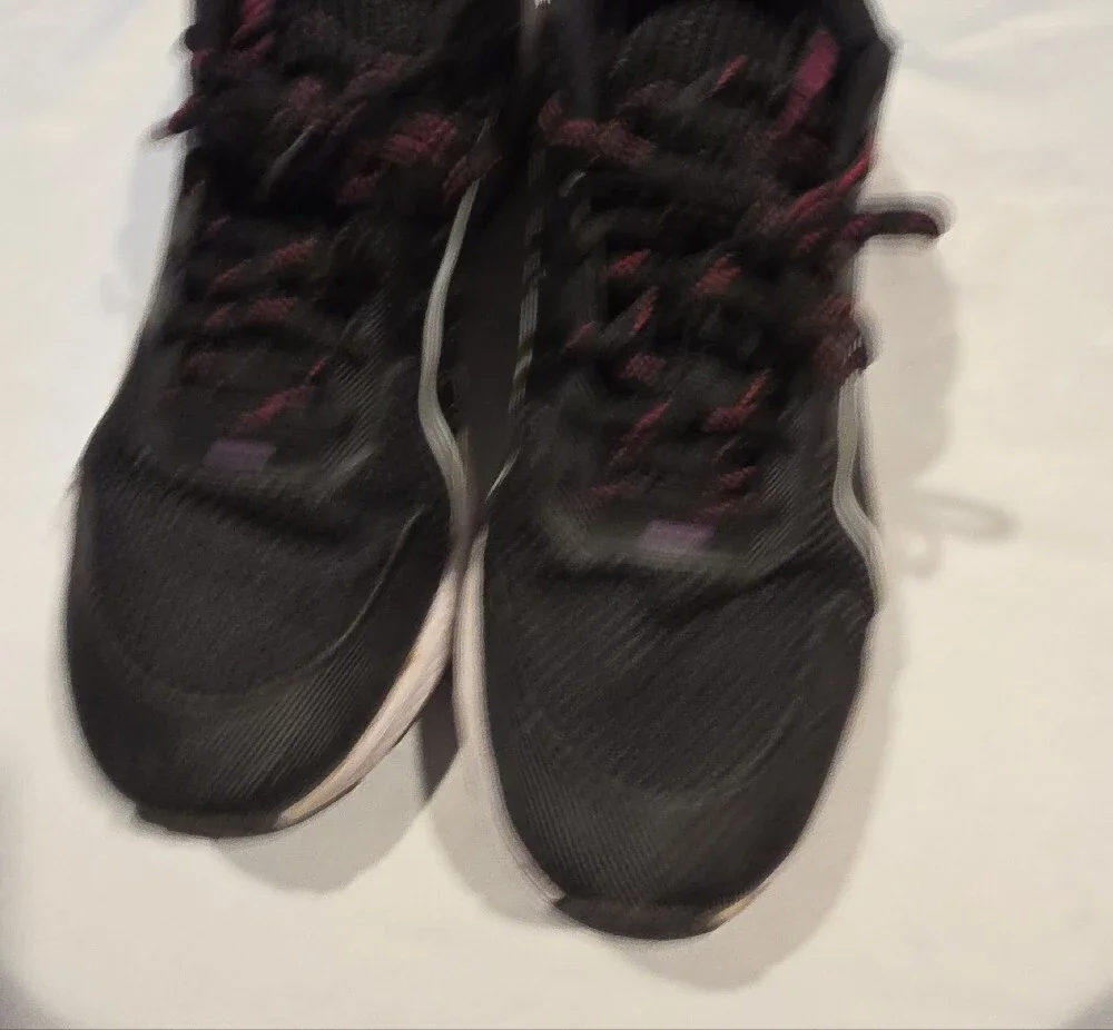 Puma Black Sneakers with Pink Accents